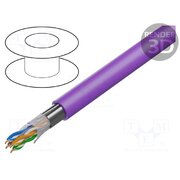 10GB24.07305 Wire; U/UTP; 4x2x23AWG; 6a; wire; Cu; Insulation: LSZH; violet; 305m MdKAcC2qVybln0K6CnEKKqJdTt874w31ByQQxLuOQbM