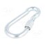 KSZ.7.70 Carabiner; steel; for rope; L: 70mm; zinc; 7mm; with protection r31DX7DnwNR6JsN8xC5lnuWQGuzxzcpzaM3Gc86duj8