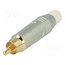 ACPR-SWH Connector: RCA; plug; male; straight; soldering; grey; gold-plated WUZX24jVKcyNL4sKe0mTgOd_u-sRzZ7y5KzJJPF4d1k