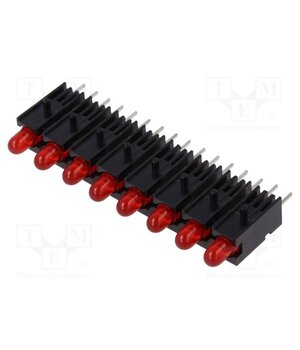 2632.8120 LED; in housing; 2.8mm; No.of diodes: 8; red; 20mA; 60°; 1.2÷4mcd aATk41bzVxbtC0BrD3ylfeCnlLnl7gAGPnKX2ZIfymg