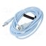 TRDSH Cable; USB 2.0; USB C plug,both sides; nickel plated; 2m; blue zD1QIfEs2qsufOp5r5LsZPlKW7JHx5WocrVSEnUxVok