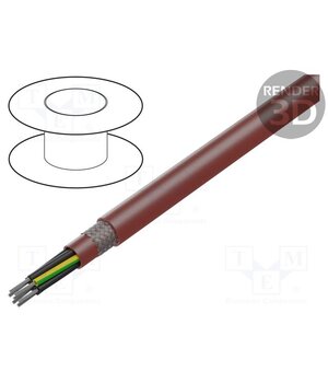 23191 Wire; SiHF-C-Si; 7G2.5mm2; Cu; stranded; silicone; brown-red eBRkjdt0I7fv0_4ayoKPv7VO954fBMHbWwPiUalR_0g