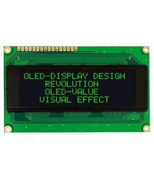 REC002004BGPP5N00100 Display: OLED; alphanumeric; 20x4; Dim: 98x60x10mm; green; PIN: 16 2NlCzOp2tp-1c8obrVsAbQPdzLYpDDNAPPq4H1LJm94