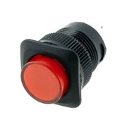 PUSH BUTTON SWITCH ON-OFF, 1.5A / 250VAC, with red LED