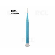 Keramiskais skrūvgriezis CD-25, antistatisks, nemagnētisks, plakans 2,6 x 0,4 mm

 IRATGA25.jpg