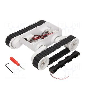 DAGU-RS011-2 Tracked chassis; white; 245x225x75mm; 7.2VDC; Mot.qty: 2 aqcRJcVVemct-P1SHmHSRAXyS3_XX9KEa5jFf8dOtvk
