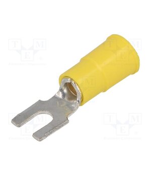 8233 Tip: fork; M3,5; Ø: 3.66mm; crimped; for cable; insulated; yellow JUmLyL7XPXrLwN1nwwWHUJJ5PLUfFB4tQu89jPPl1o4
