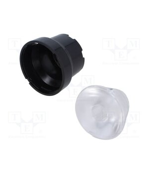 CN11770_IRIS LED lens; round; plexiglass PMMA; transparent; 11÷19°; H: 28.1mm rMZj-TMbJUnJG-zzxAPV0c5B0yQla973heCQJES8KxI