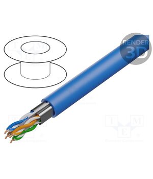10GXE00.06100 Wire; F/UTP; 4x2x23AWG; 6a; wire; Cu; Insulation: LSZH; blue; 100m 1QT5w1YJbSaZjjkgr7gN6HwEXjJ-y5Otc1kiNz7OjKk
