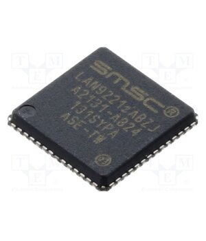 LAN9221I-ABZJ IC: Ethernet controller; 10/100Base-T; VQFN56; 3.3V; -40÷85°C HH0Itzr0_1TFPzh2ud2zIx3MCtMvL0MKMFp9uZkawbc