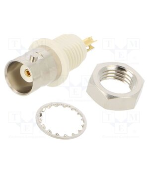 031-10-RFXG1 Connector: BNC; socket; female; straight; 50Ω; soldering; polyamide Ew6yhvDFRHpqjU0dZzqbqZ7nN95lIYU217sz_u4oOiw