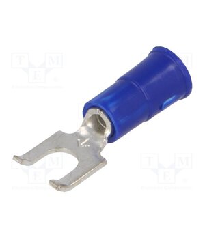 8249 Tip: fork; M4; Ø: 4.32mm; crimped; for cable; insulated; blue; copper dwvsgxJdBk4ckRxhDeWHeg_H7M0_aa5uQreMVFf8tgY