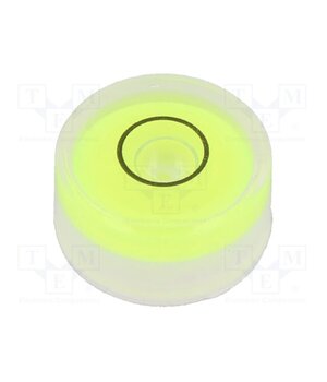 GN 2281-KT-15-G-40-1 Spirit level; H: 8mm; Ømount.hole: 15mm; plastic; Body: white ercrCYeyMvNWiIGOHd072Rbkg96xPW6CE59NkmuFFLw