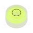 GN 2281-KT-15-G-40-1 Spirit level; H: 8mm; Ømount.hole: 15mm; plastic; Body: white ercrCYeyMvNWiIGOHd072Rbkg96xPW6CE59NkmuFFLw
