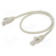 KABSI AL-OEM-299 Patch cord; RJ45 plug,both sides; U/UTP; 5e; CCA; 0.5m; grey; 26AWG qHQerhRHnSyIN-hECKZAkbkLTDubjpb2pyUrrO5C7eQ