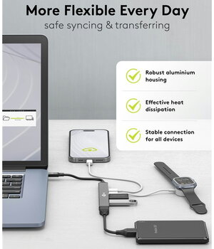 Datoru tīkla komutators - koncentrators USB 3.2 C-tips -> 3x USB A + 2x USB-C, 5 Gbit/s, 0,1 m

 AKOM24GB+5.jpg