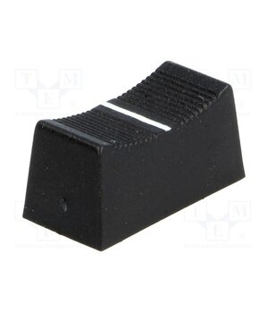 CS1 TYPE A BLACK Knob; slider; black; 23x11x11mm; Width shaft 4mm; plastic ERr71sdktpQpR8GfGohWj6lgUNmPuKU2h_bzLtDXqTg