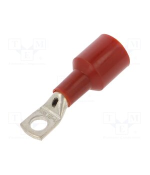 BM00432 Tip: ring tube; M6; Ø: 6.3mm; 10mm2; crimped; for cable; insulated C_kkITzbXall8d9ZWq6S77vX-Z7KCjMBBXRHV3yMLQ8