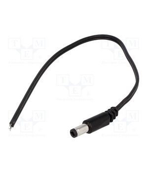 DC.CAB.2600.0300 Cable; 2x0.5mm2; wires,DC 5,5/2,5 plug; straight; black; 3m mRDWwCbPZcUCx5MfxVHUWHiuMYkkDAVWp7Y0WfY_KcU