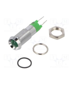 SWBU08714A Indicator: LED; recessed; 24÷28VDC; Ø8.2mm; IP67; connectors; metal gRjffglZ0oEM2k1edfom78mztJ4OIy91p2tp5uWzsfA