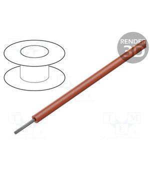 1854 RD001 Wire; HookUp Wire; stranded; Cu; 24AWG; PVC; red; 600V; 305m; 1000ft ZVsBU0MNcBAweWSRSfFf05IGSAr3l4FJdI4Zr4TmYK8