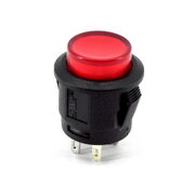 PUSH BUTTON SWITCH OFF-(ON), ar 12V LED, sarkans, apaļš

 CPR158R.jpg