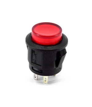 PUSH BUTTON SWITCH OFF-(ON), ar 12V LED, sarkans, apaļš

 CPR158R.jpg