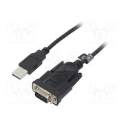AU0048A USB to RS232 converter; D-Sub 9pin plug,USB A plug; 1.5m; black MPaFM5n_9uf2sFElUrLv2i68z9qh0CPEtD7xPdmQdxA