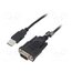 AU0048A USB to RS232 converter; D-Sub 9pin plug,USB A plug; 1.5m; black MPaFM5n_9uf2sFElUrLv2i68z9qh0CPEtD7xPdmQdxA