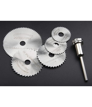 Apļveida zāģa HSS asmens griešanas diski riteņu komplekts, 6 gab.

 IRGF01.jpg