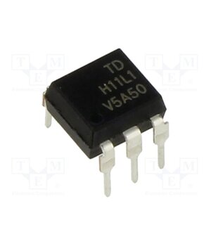 H11L1-GV Optocoupler; THT; OUT: Schmitt trigger; 5kV; DIP6; Colour: black oeg7qNZU7ABn2R46I5XwEz97IKlMzqFF1FpW1fx1etY