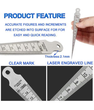 Lineāls diametra mērīšanai 1–15 mm, 1/32–5/8 collas

 IRLM08+1.jpg