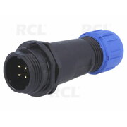 CONNECTOR WEIPU SP1311 4pin plug for housing/cable ø4÷6.5mm, 5A 250V, IP68