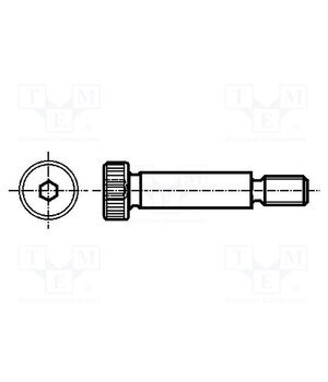 ISO 7379-4-M3-12 Shoulder screw; steel; M3; 0.5; Thread len: 7mm; hex key; HEX 2mm gxN6_0eDVugYkquGINkyYRXfhpLUxUudRZ3GtiKDYZ4