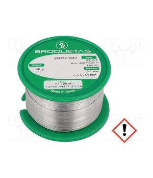 ECO 5 B2.1 0,5MM 100G Tin; lead free; Sn99Cu0,7Ag0,3; 0.5mm; 0.1kg; reel; 217÷227°C UQqCMzIdgDkDUd12qCWCC_KUBJVv1ZbVppe1GTFJuGw