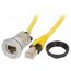 09454521511 RJ45 socket; 22mm; har-port; -25÷70°C; Ø22.3mm; IP20; silver hn14QWBxeAffWWAtDDN7daOpE1ogwNS4eZNuPn3XpFo