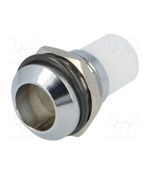 AC-10 LED holder; 10mm; chromium; convex; with plastic plug 9dLTUadqUlyFWPB7oBD28Jx55__kSxrPC4l-mAAIN10