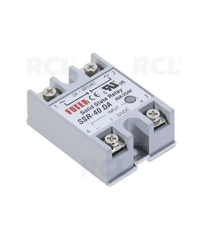 Cietvielu relejs (SSR) SSR-40DA, 40 A, 3–32 V ieejas līdzstrāva, 24–380 V maiņstrāvas izeja SSR

 RLSS25014.jpg