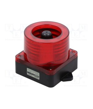 QWCD35-12/24-R Signaller: lighting-sound; 10÷30VDC; LED; red; IP66; Ø136x126mm nEDxJ6w1EgfjRTnGlEFWhDSgYeN2t24JggYAH7tZIxc