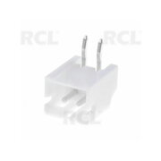 CONNECTOR 2pin Male 2mm, 1A 100V, soldered/right-angled
