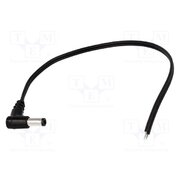 DC.CAB.2601.0300 Cable; 2x0.5mm2; wires,DC 5,5/2,5 plug; angled; black; 3m YIY1HDAf4lbGlHlIrHptX5tXgtkBk48laODD6DR6VCo