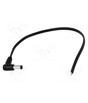 DC.CAB.2601.0300 Cable; 2x0.5mm2; wires,DC 5,5/2,5 plug; angled; black; 3m YIY1HDAf4lbGlHlIrHptX5tXgtkBk48laODD6DR6VCo