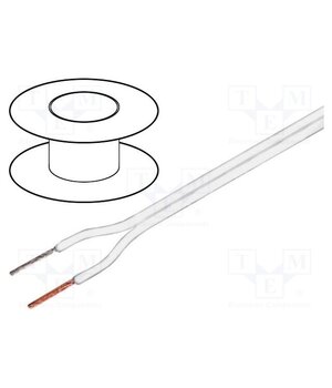 C100 2X1.00 WHITE Wire: loudspeaker cable; 2x1mm2; stranded; OFC; white; unshielded ClQMq6tYrfUTZO0vcXbdNMBAEWQOTL7KKxFokM4hUsg
