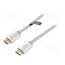 AABIF Cable; HDMI plug,both sides; PVC; textile; HDMI 2.0; 1m; silver ZWiIBXvzsOtaPxYK7oPbk843IG7su5TTNQL-Mb-dAjg