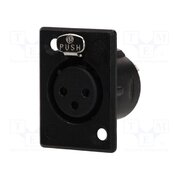 NC3FP-B-1 Connector: XLR; socket; female; PIN: 3; straight; with push button 7wkBL1DpW0zGKZKVOcituO0fW-tjvvgg4qADeIYW6nc