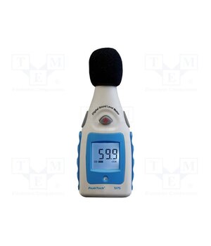 P 5175 Meter: sound level; LCD; 3,5 digit; Sound level: 40÷130dB U3iyBuK2Y6YqmR0mjVFAuyqbGnyBa9ruq9yXbZh3M1I