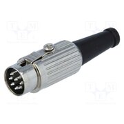 590-0800 Connector: DIN; plug; male; PIN: 8; 270°; straight; for cable; 34V; 2A 71juPuLFfqhSHKwQXtQuDa-QRwWev0jc79JwmANvSjo