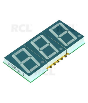 INDIKATORS LED SMD, 14,1 mm, 3x 7 segmenti, sarkans, b.katods

 PLILS14RK_3.jpg