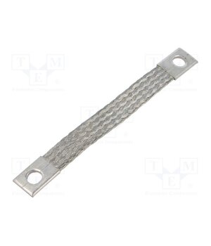 61115 Braids; earthing tape; 16mm2; Ø1: 9mm; Ø2: 9mm; 120A; L: 0.13m SUej58ELpkkGDKKpqY75Y40sBtIUZ7paQIKVleHjhBA