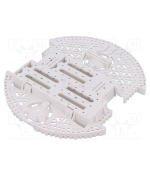 ROMI CHASSIS BASE PLATE - WHITE Chassis; POLOLU Romi; white; Kit: Romi chassis; 165mm kD4kbuIUNfa4fD6lmrcopErg_GhPzqSsLO9FYa3F-UE